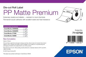 Epson 7113702 Druckeretikett Weiß Selbstklebendes Druckeretikett