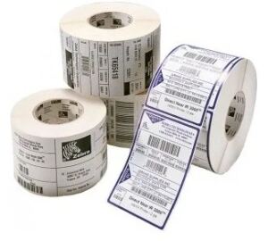 Zebra Z-Perform 1000D Weiß Permanent Adhesive