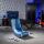 X Rocker 2022085 Videospiel-Stuhl Konsolen-Gamingstuhl Gepolsterter, ausgestopfter Sitz Blau
