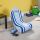 X Rocker Shadow 2.0 Konsolen-Gamingstuhl Gepolsterter Sitz Blau, Weiß
