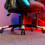 X Rocker 2023028 Videospiel-Stuhl PC-Gamingstuhl Gepolsterter Sitz Schwarz
