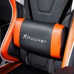 X Rocker Agility eSports PC-Gamingstuhl Gepolsterter, ausgestopfter Sitz Schwarz, Orange, Weiß