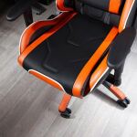 X Rocker Agility eSports PC-Gamingstuhl Gepolsterter, ausgestopfter Sitz Schwarz, Orange, Weiß
