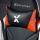 X Rocker Agility eSports PC-Gamingstuhl Gepolsterter, ausgestopfter Sitz Schwarz, Orange, Weiß