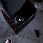 X Rocker 2022021 Videospiel-Stuhl Konsolen-Gamingstuhl Gepolsterter Sitz Schwarz, Rot