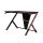 X Rocker Ocelot Aluminium Carbon Gaming Tisch mit Stickern in Rot & Blau