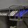 X Rocker Ocelot Aluminium Carbon Gaming Tisch mit Stickern in Rot & Blau