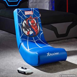 X Rocker 2021178 Videospiel-Stuhl Konsolen-Gamingstuhl Gepolsterter, ausgestopfter Sitz Schwarz, Blau, Rot, Weiß