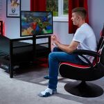 X Rocker Basecamp Metall Gaming Bett mit TV-Halterung