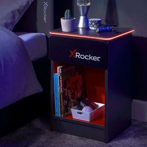 X Rocker 2022026 Nachtschränkchen & Nachttisch 1 Schublade(n) Schwarz, Rot