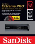 SanDisk Extreme Pro USB-Stick 128 GB USB Typ-A 3.2 Gen 1 (3.1 Gen 1) Schwarz