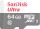 SD-Card 64GB microSDXC SANDISK Ultra UHS-I, inkl.Adapter