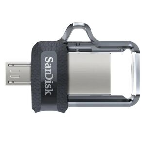 SanDisk 173384 USB-Stick 32 GB USB Type-A / Micro-USB Schwarz, Transparent