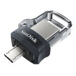 SanDisk 173384 USB-Stick 32 GB USB Type-A / Micro-USB Schwarz, Transparent