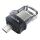 SanDisk 173384 USB-Stick 32 GB USB Type-A / Micro-USB Schwarz, Transparent