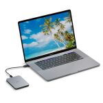 Seagate Lacie Mobile Drive Externe Festplatte 2 TB USB Typ-C 3.2 Gen 1 (3.1 Gen 1) Silber
