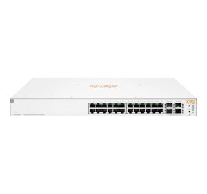 HPE Aruba Networking Instant On 1930 24G Class4 PoE 4SFP/SFP+ 370W Managed L2+ Gigabit Ethernet (10/100/1000) Power over Ethernet (PoE) 1U Weiß