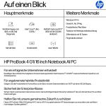 HP ProBook 4 G1i AI Intel Core Ultra 5 225U Laptop 40,6 cm (16") WUXGA 16 GB DDR5-SDRAM 512 GB SSD Wi-Fi 7 (802.11be) Windows 11 Pro AI PC Silber