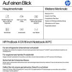 HP ProBook 4 G1i AI Intel Core Ultra 7 255U Laptop 40,6 cm (16") WUXGA 24 GB DDR5-SDRAM 512 GB SSD Wi-Fi 7 (802.11be) Windows 11 Pro AI PC Silber
