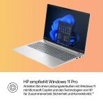 HP ProBook 4 G1i AI Intel Core Ultra 7 255U Laptop 40,6 cm (16") WUXGA 24 GB DDR5-SDRAM 512 GB SSD Wi-Fi 7 (802.11be) Windows 11 Pro AI PC Silber