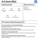 HP ProDesk 4 Mini G1i AI Intel Core Ultra 5 235T 16 GB DDR5-SDRAM 512 GB SSD Windows 11 Pro Mini PC Mini-PC AI PC Schwarz