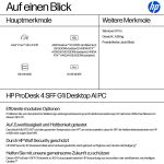 HP ProDesk 4 SFF G1i Desktop AI PC Intel Core Ultra 5 235 16 GB DDR5-SDRAM 512 GB SSD Windows 11 Pro Schwarz