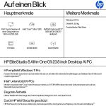 HP EliteStudio 8 All-in-One G1i 23.8 inch Desktop AI PC Intel Core Ultra 7 60,5 cm (23.8") 1920 x 1080 Pixel 32 GB DDR5-SDRAM Windows 11 Pro Wi-Fi 7 (802.11be) Silber