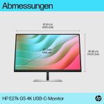 HP E-Series E27k G5 4K USB-C-Monitor