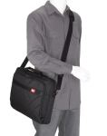 Case Logic DLC-117 Black 43,9 cm (17.3") Messengerhülle Schwarz