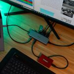 Targus DOCK427GL laptop-dockingstation & portreplikator Kabelgebunden USB 3.2 Gen 2 (3.1 Gen 2) Type-C Grau