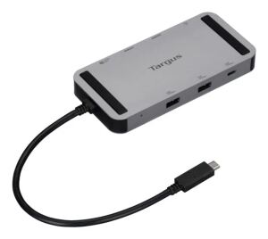 Targus DOCK429GL laptop-dockingstation & portreplikator Kabelgebunden USB4 Silber