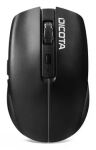 DICOTA D32044B Maus Haus Beidhändig RF Wireless + Bluetooth + USB Type-A Optisch 1600 DPI