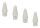 Tucano MA-STYTIPSET-W Stylus Pen Zubehör Weiß 4 Stück(e)