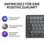 Logitech MX Mechanical Mini Tastatur Büro RF Wireless + Bluetooth QWERTZ Deutsch Graphit