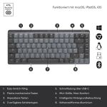 Logitech MX Mechanical Mini Tastatur Büro RF Wireless + Bluetooth QWERTZ Deutsch Graphit