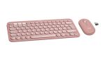 Logitech 920-012205 Tastatur Maus enthalten Universal RF Wireless + Bluetooth QWERTZ Deutsch Pink