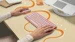 Logitech 920-012205 Tastatur Maus enthalten Universal RF Wireless + Bluetooth QWERTZ Deutsch Pink