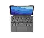 Logitech Combo Touch QWERTZ Deutsch Smart Connector Grau