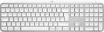 Logitech MX Keys S for Mac Tastatur Büro RF Wireless + Bluetooth QWERTZ Deutsch Aluminium, Weiß