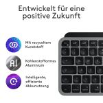 Logitech MX Keys Mini For Mac Tastatur Heimbüro Bluetooth QWERTZ Deutsch Schwarz, Grau