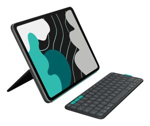 LOGITECH Flip Folio Tastatur-Case Graphite,iPad Pro/Air 13(M2/M3),D