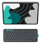 LOGITECH Flip Folio Tastatur-Case Graphite,iPad Pro/Air 13(M2/M3),D