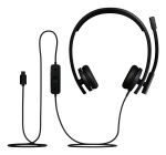 Logitech H570E Kopfhörer Kabelgebunden Kopfband Büro/Callcenter USB Typ-C Schwarz