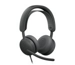 Logitech Zone Wired 2 Kopfhörer Kabelgebunden Kopfband Anrufe/Musik USB Type-C / USB Type-A Graphit