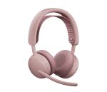 Logitech Zone Wireless 2 ES Kopfhörer Kabellos Kopfband Business/Everyday USB Typ-C Bluetooth Rose