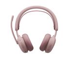 Logitech Zone Wireless 2 ES Kopfhörer Kabellos Kopfband Business/Everyday USB Typ-C Bluetooth Rose