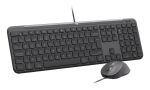 Logitech Signature Slim Combo MK620 For Business Tastatur Maus enthalten Heimbüro USB QWERTY US International Graphit