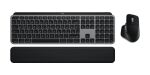 Logitech Master MX Keys S Combo for Mac Tastatur Maus enthalten Heimbüro RF Wireless + Bluetooth QWERTY US International Aluminium, Schwarz