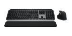 Logitech Master MX Keys S Combo for Mac Tastatur Maus enthalten Heimbüro RF Wireless + Bluetooth QWERTY US International Aluminium, Schwarz