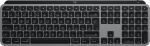 Logitech Master MX Keys S for Mac Tastatur Büro RF Wireless + Bluetooth QWERTY US International Aluminium, Schwarz